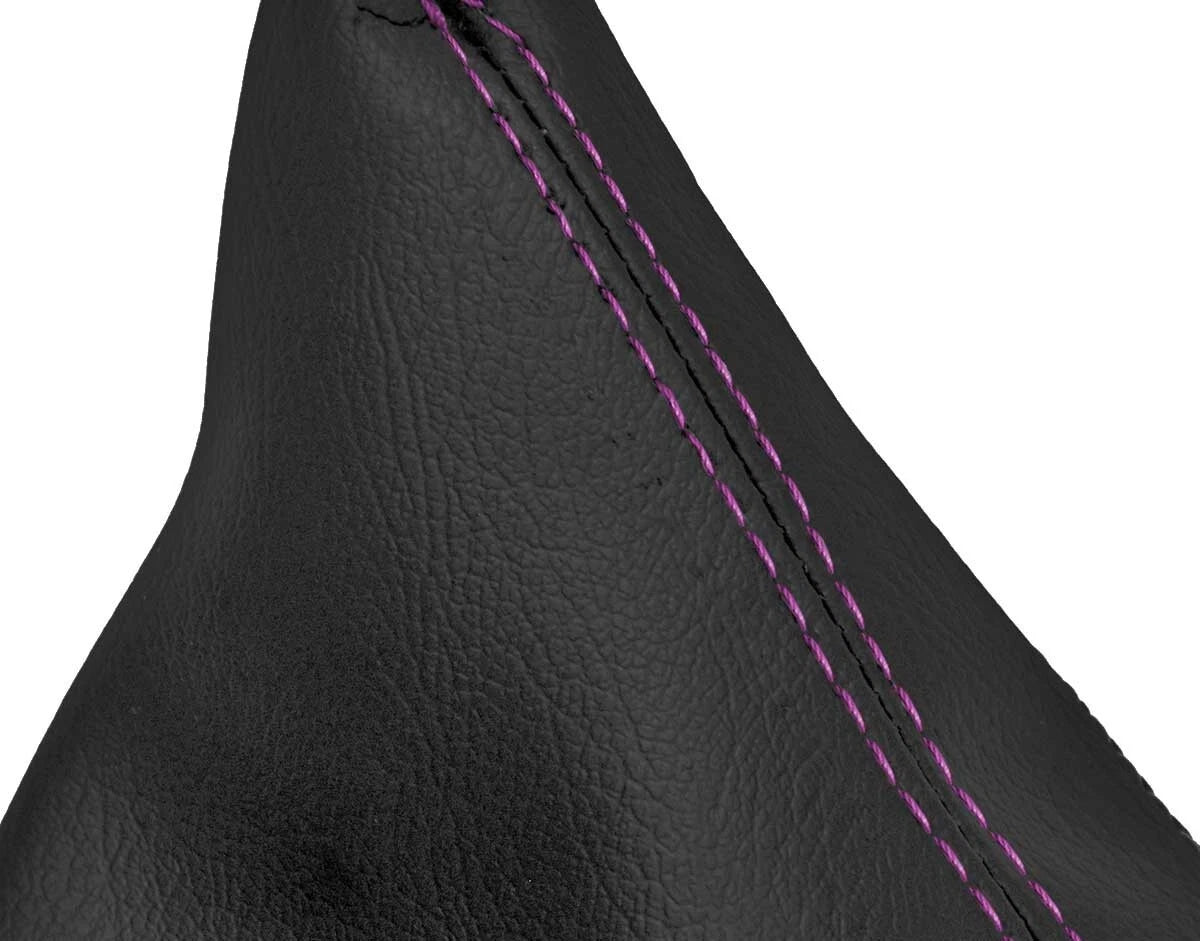 Leather Manual Shift Boot for Ford Mustang (2005–2009) Purple Stitch
