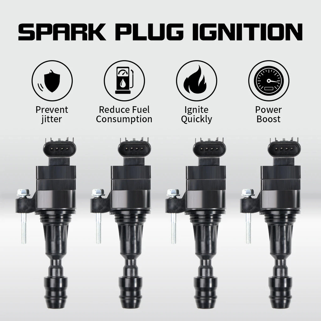 Set of 4 Ignition Coils for Buick Regal, Chevrolet Cobalt, HHR, Pontiac G5 (UF491)