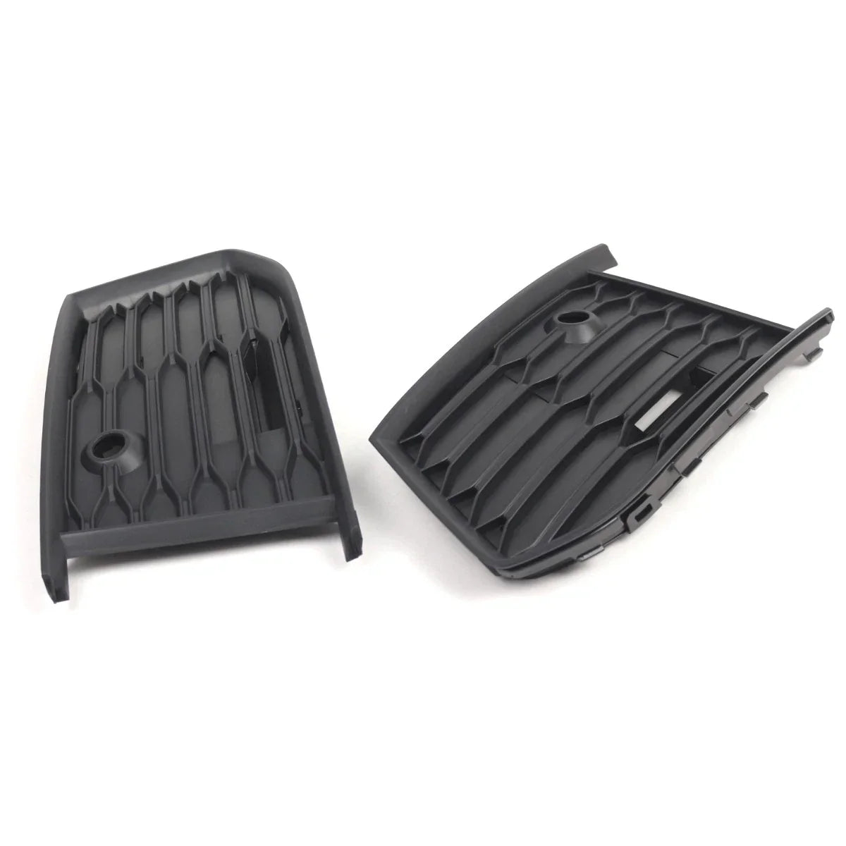 Pair Black Bumper Lower Side Grill Cover for Audi A6 S Line S6 (2019–2024)