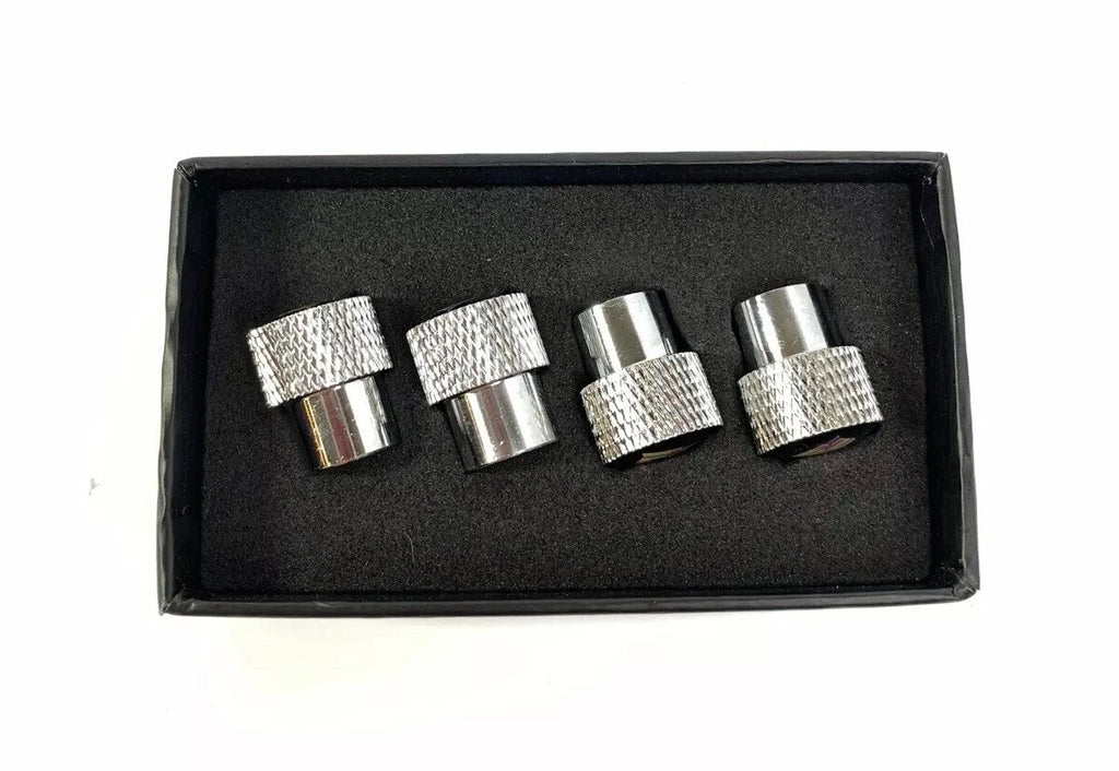Valve Stem Caps Premium Chrome for Dodge Hemi Logo (Fits Multiple Models)
