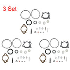 Set of 3 Carburetor Gasket Overhaul Kit for Briggs (492495, 493762, 498260)