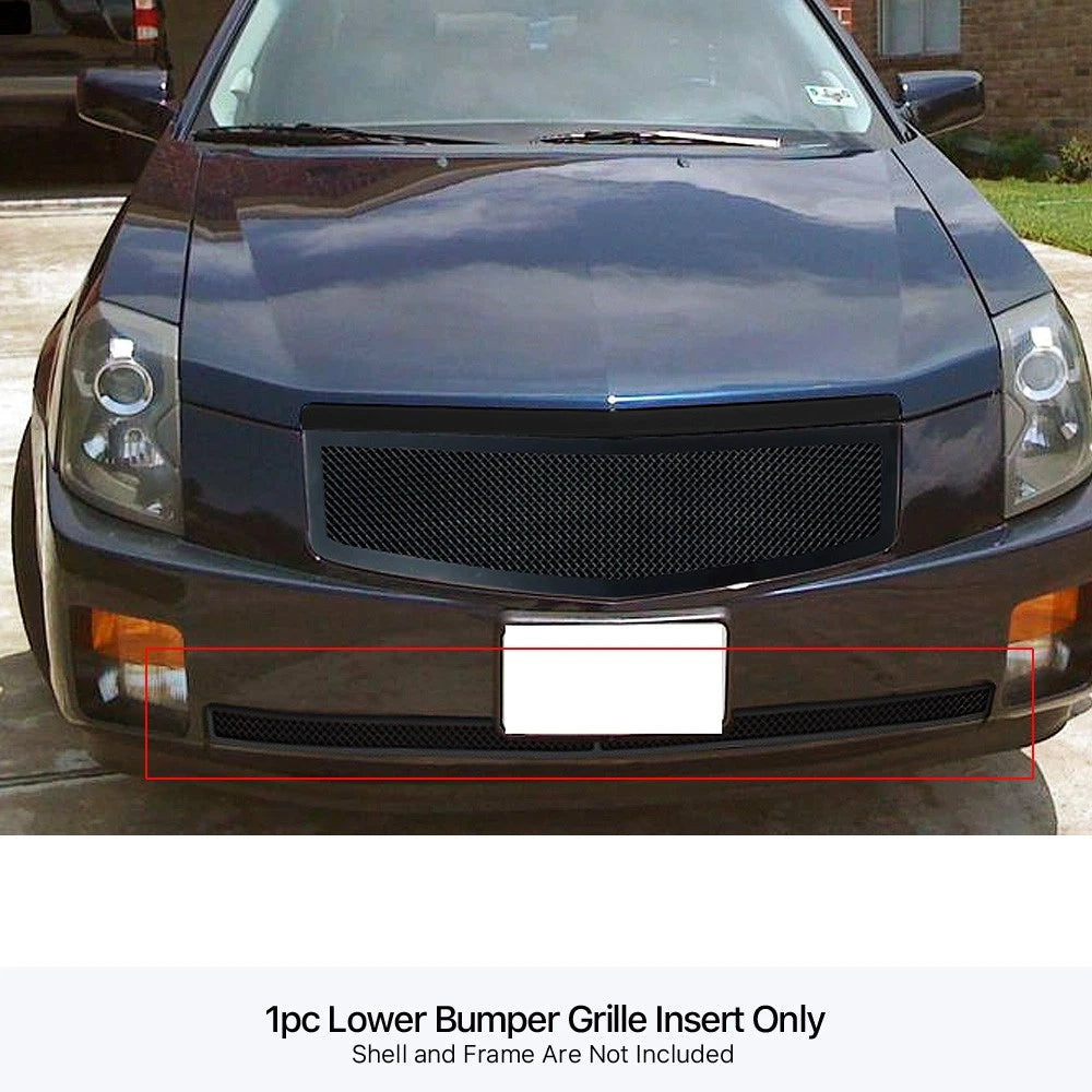 Black Stainless Mesh Grille for Cadillac CTS (2003-2007)
