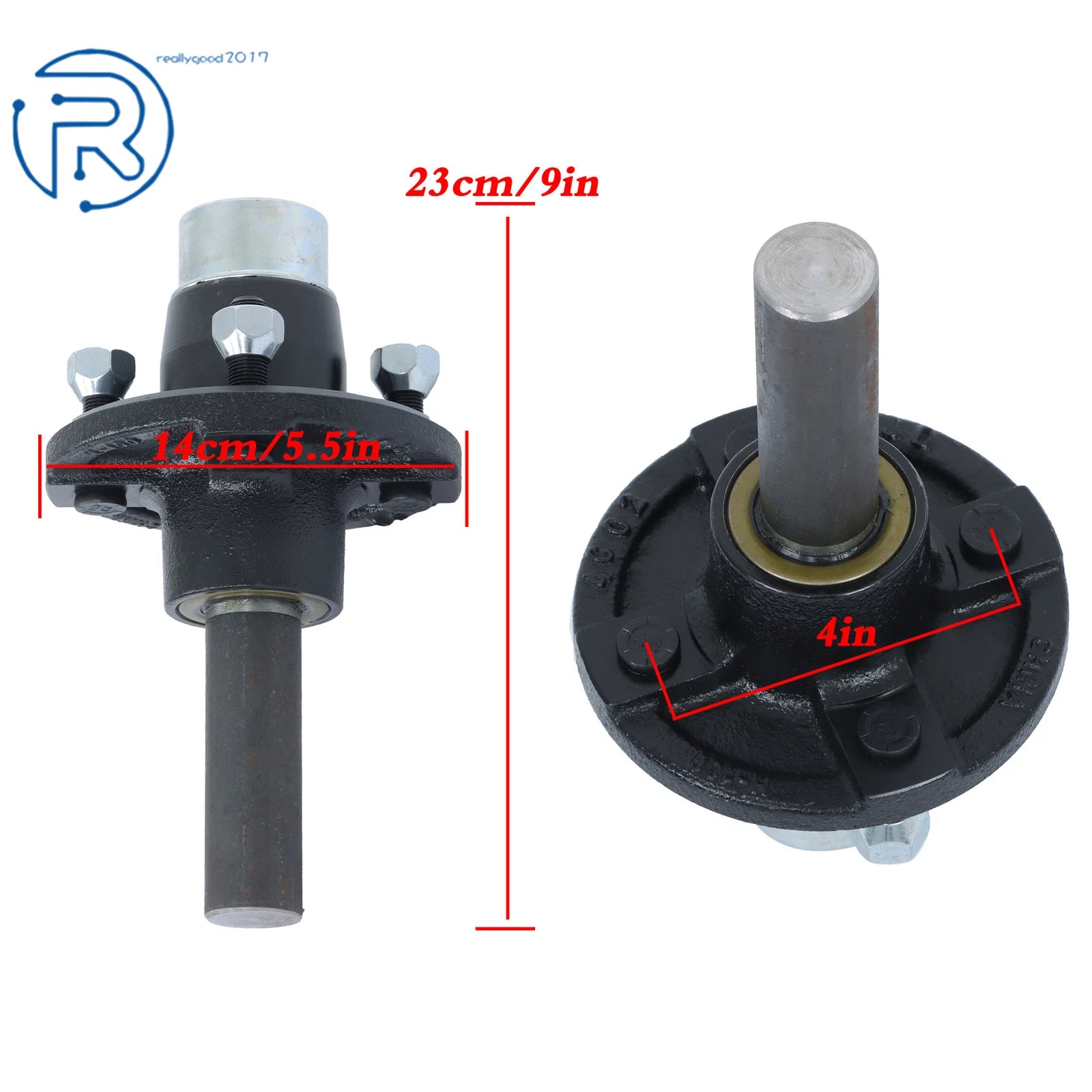 Set of 4 Bolt Idler Hubs & Spindles for BT8 (Pre-Greased)