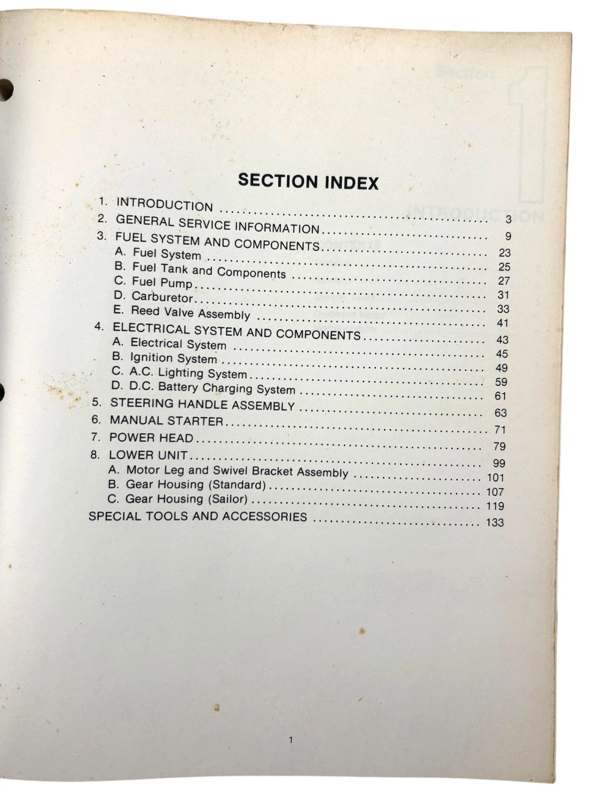 Service Manual for Chrysler Outboards OB3868 (7.5 HP) and Sailor 180