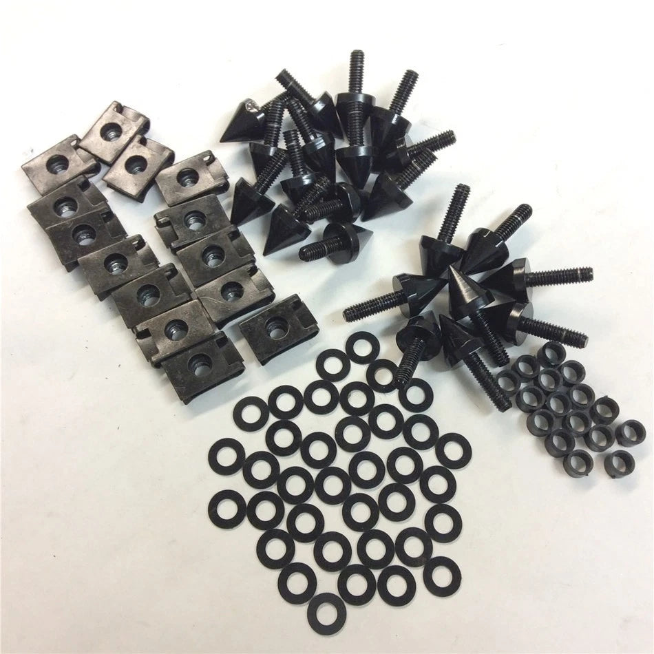 Spike Fairing Bolts for Yamaha YZF R1 (2000–2001) - Black