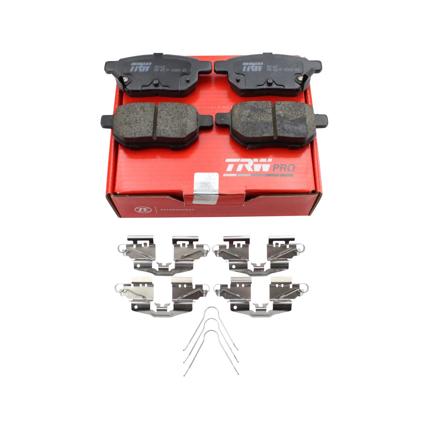 Set of 4 TRW Pro Rear Ceramic Brake Pads for CT200h, iM, Corolla iM, Prius, Prius Plug-In (2011–2019)