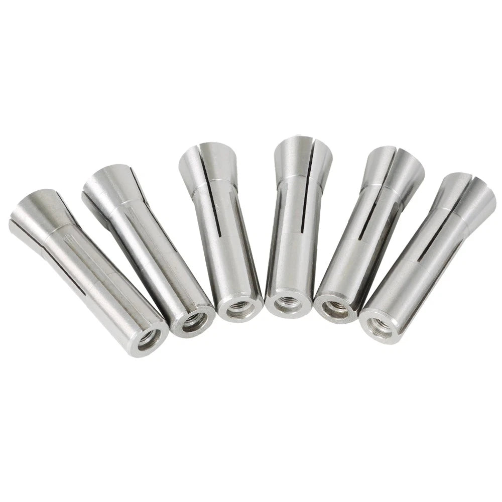 Set of 6 Precision R8 Collets for Mill Chuck Holder