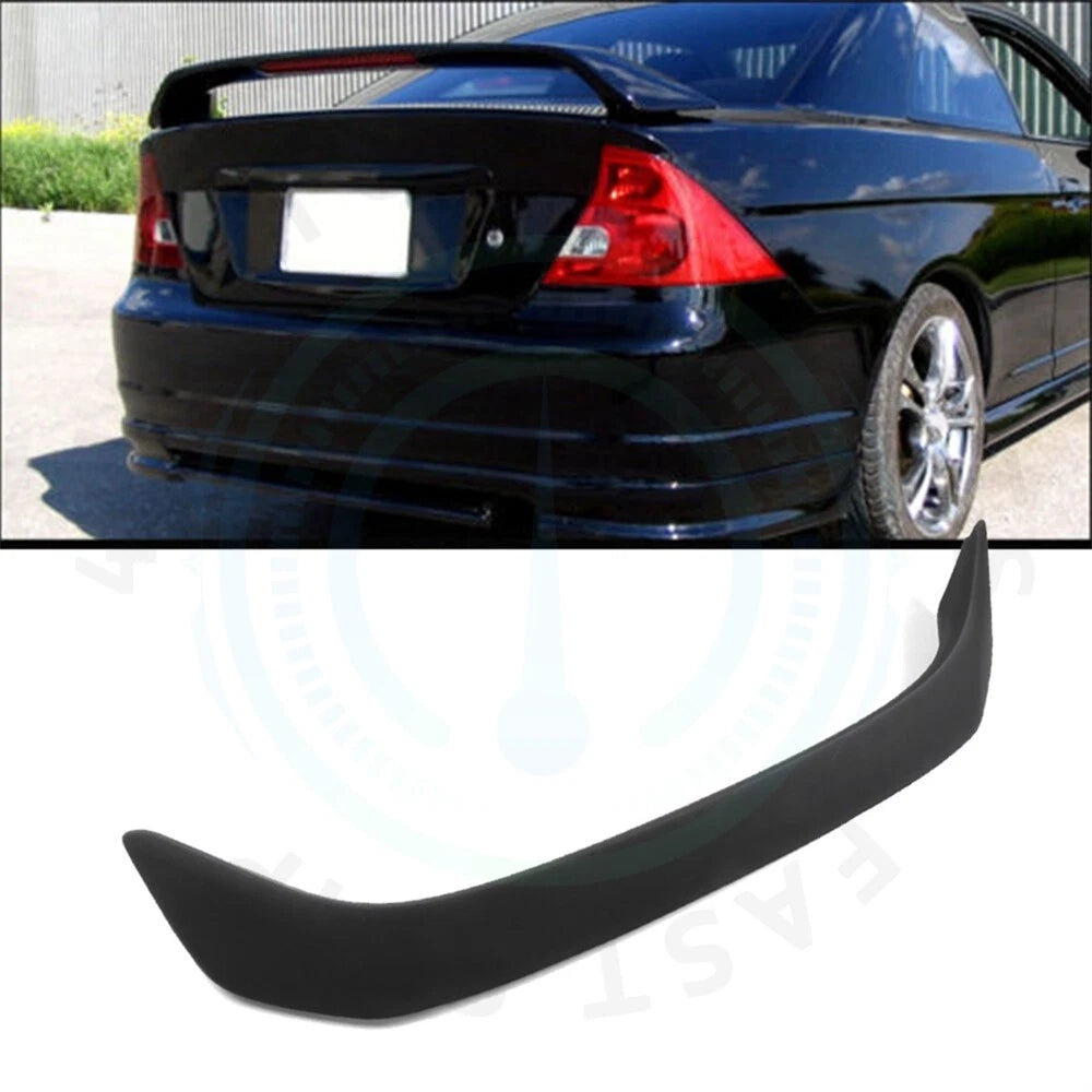 Black Trunk Rear Spoiler for Honda Civic (2001–2005)