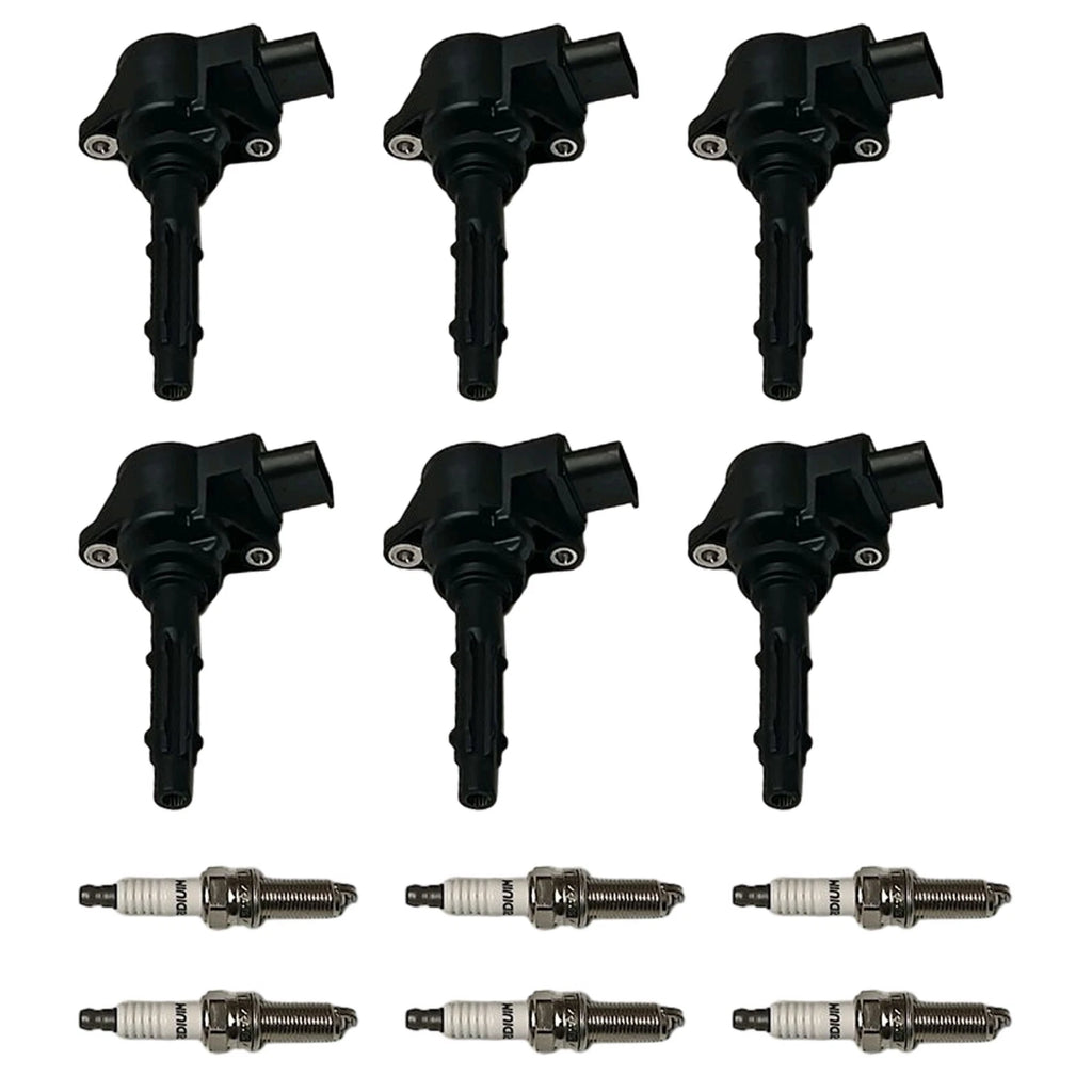 6X Ignition Coils and Spark Plugs for Mercedes-Benz C250 GL450 ML350 (2012–2015)