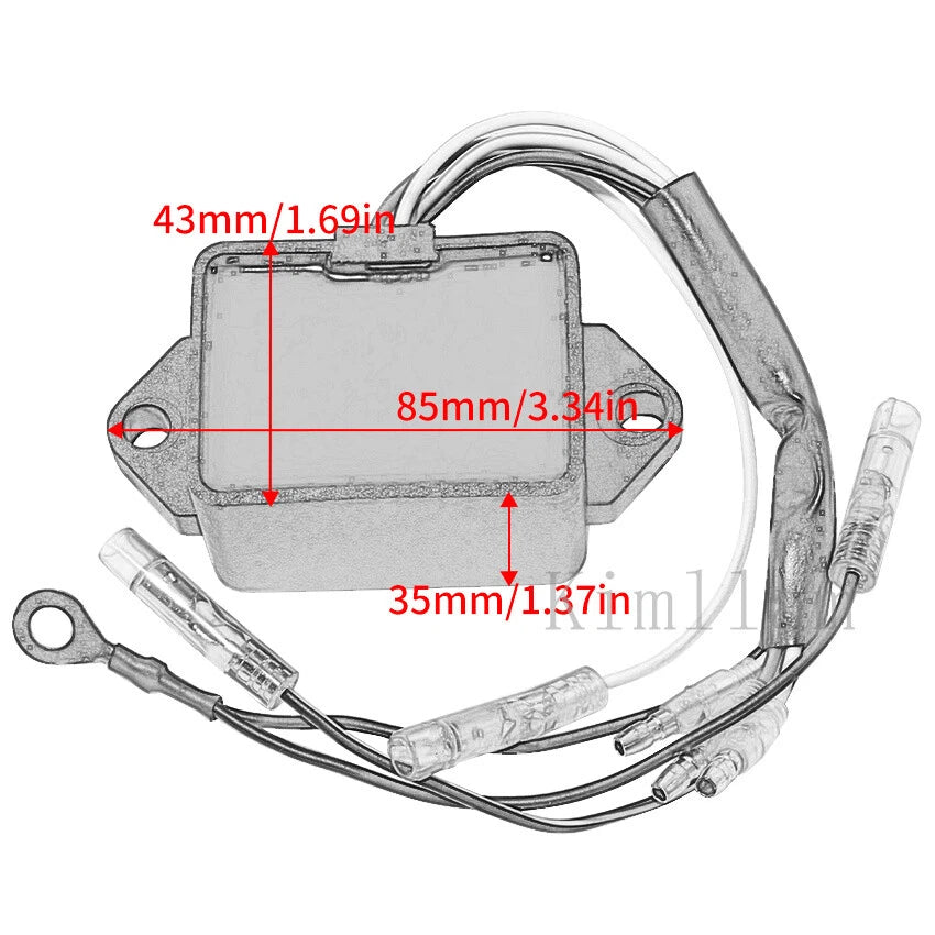 CDI Igniter for Yamaha Outboard 5HP 6E0-85540-72 6E0-85540-71 (4C, 5C)