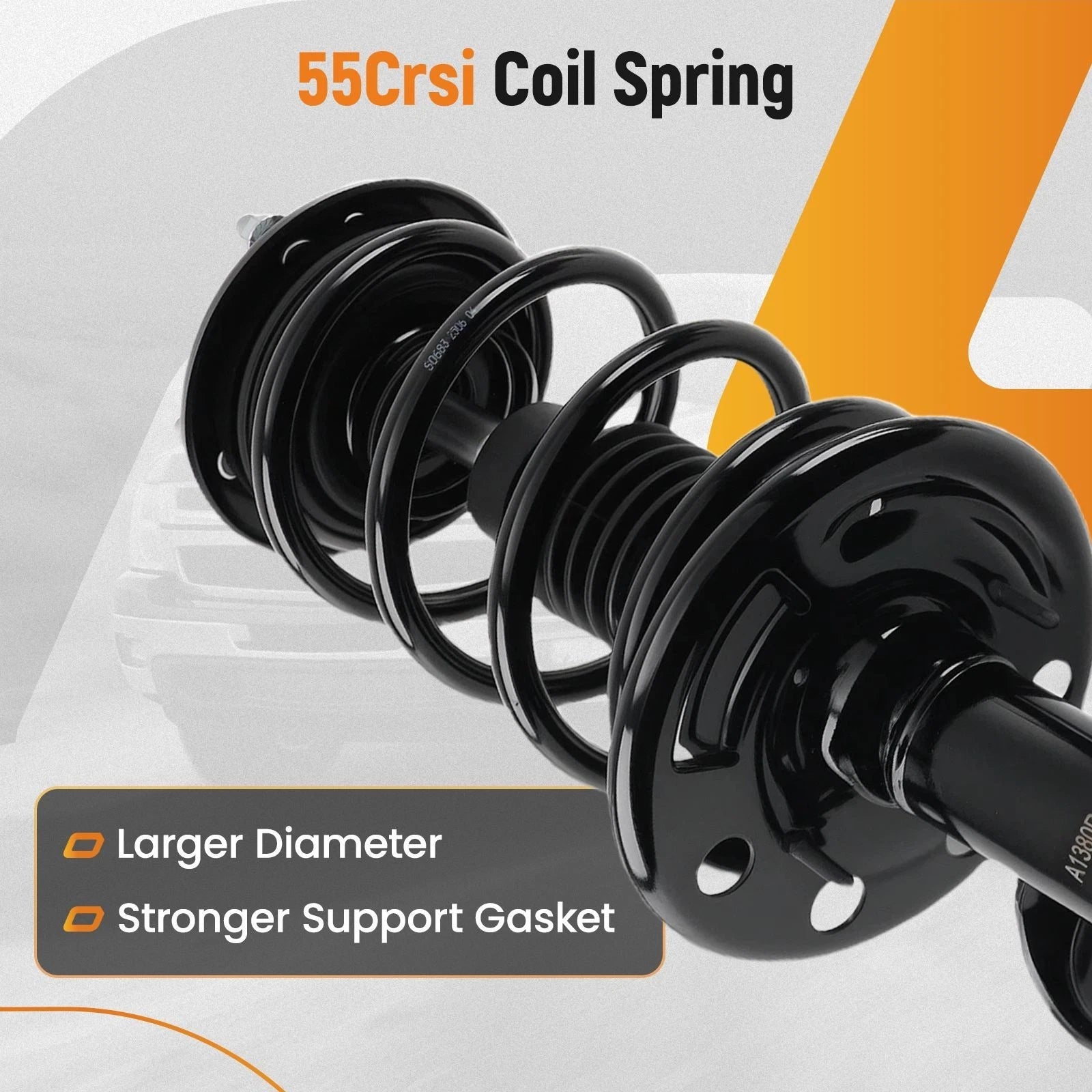 Set of 2 Rear Front Struts w/Coil Spring for Ford Taurus (2013–2019)