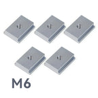 5X T Track Slider Fixtures for Woodworking Tool with M6 Threaded