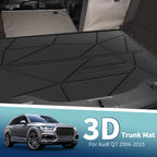 Flat Face Cargo Liner Rear Trunk Mat for Audi Q7 (2006–2015) TPE