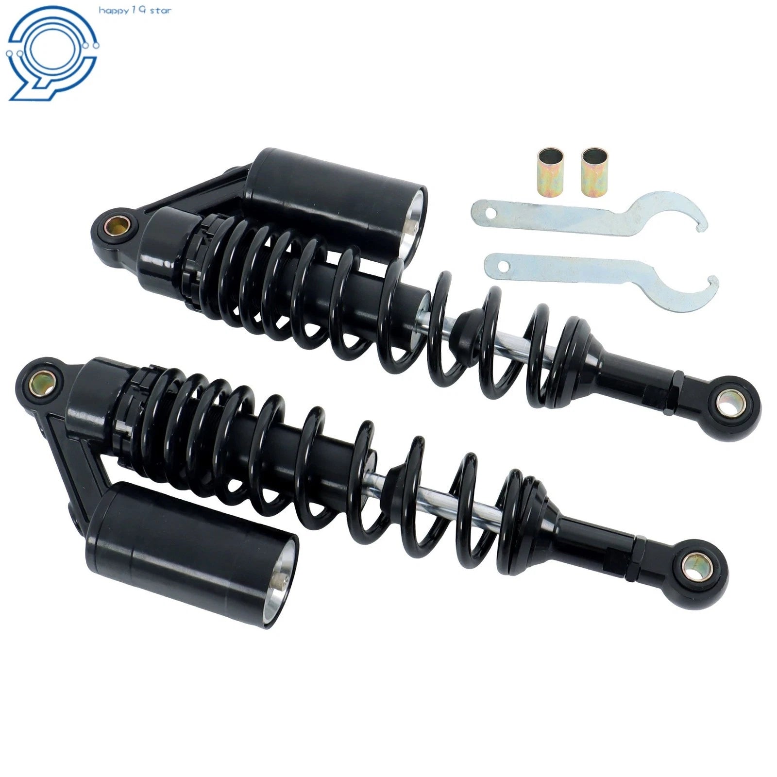 2X 340mm Rear Motorcycle Shock Absorbers for Honda 