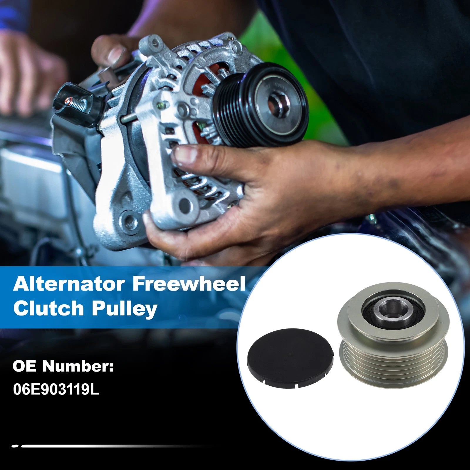 Alternator Freewheel Clutch Pulley 06E903119L for Audi A6 4F2 (2006–2011)