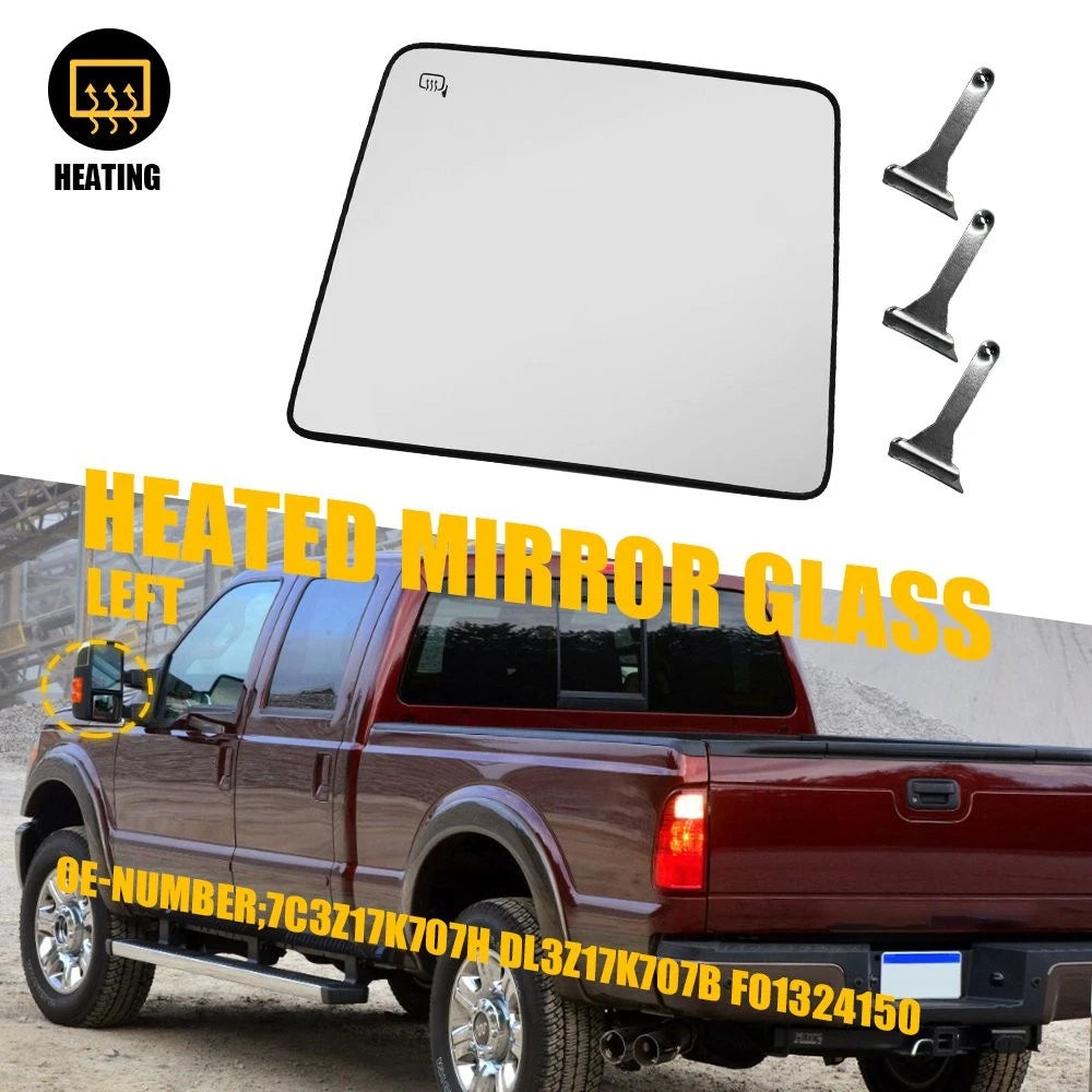 Heated Driver Side Mirror for Ford F250 F350 F450 F550 Super Duty (2008–2016)