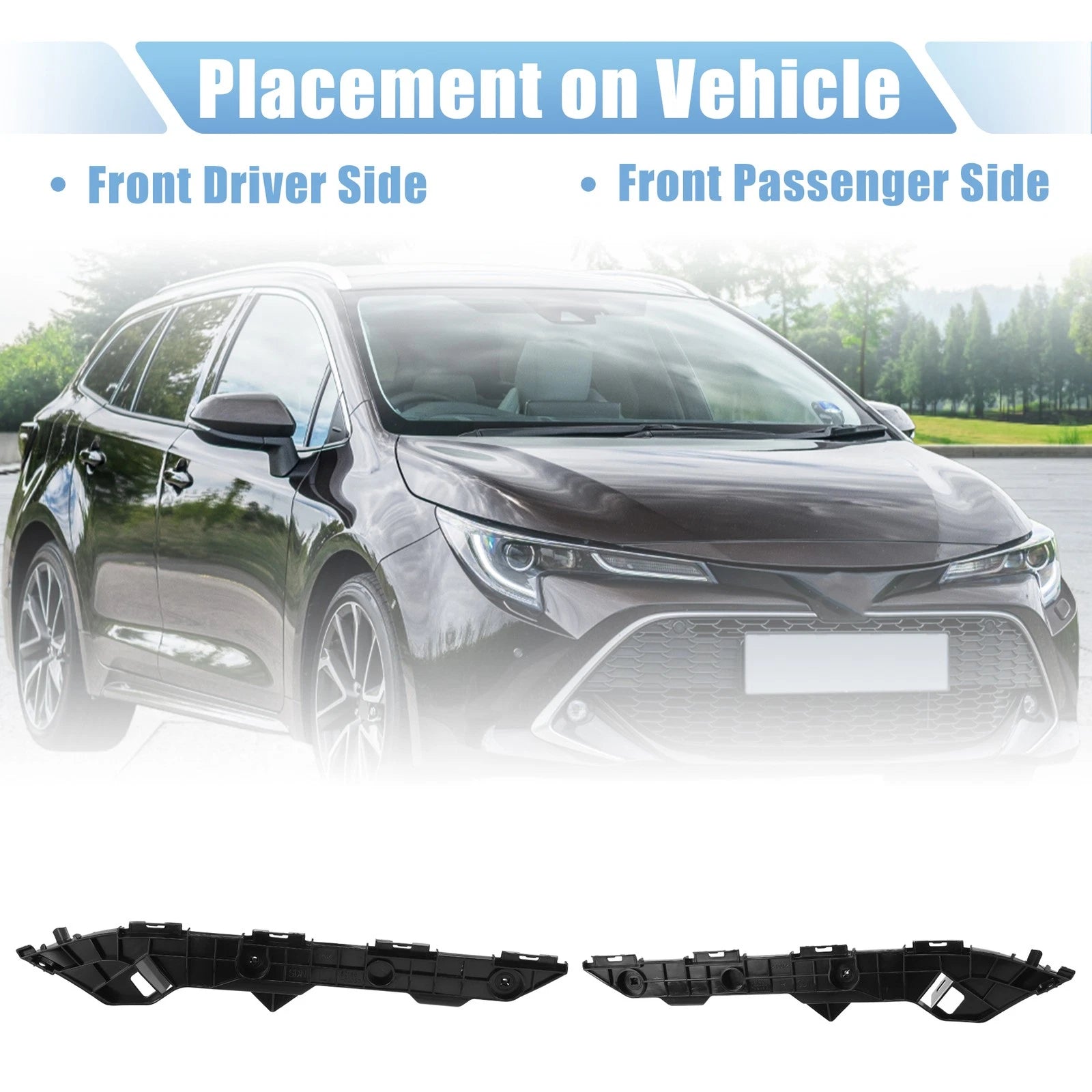 Pair Rear Bumper Bracket for Toyota (No. 5215502110/5215602100)