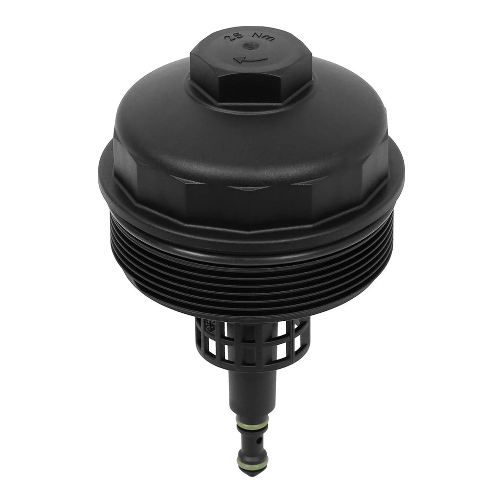 Black Oil Filter Cap Cover 11421744000 for BMW E88 E90 E60 E63 (2007–2013)