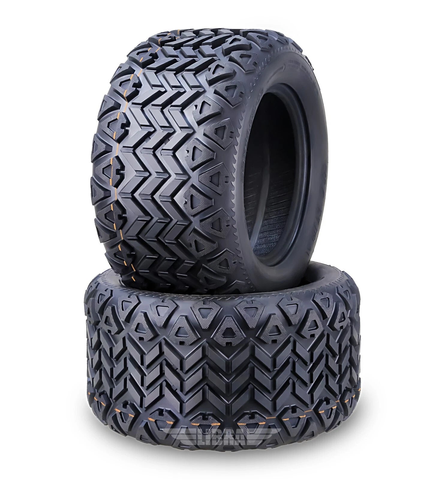 Set of 2 WANDA 22X11-12 Golf Cart ATV Tires 4 Ply - 14033