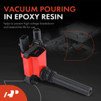 8x Red Ignition Coil for Jeep Grand Cherokee Dodge Ram 1500 (2002–2021)