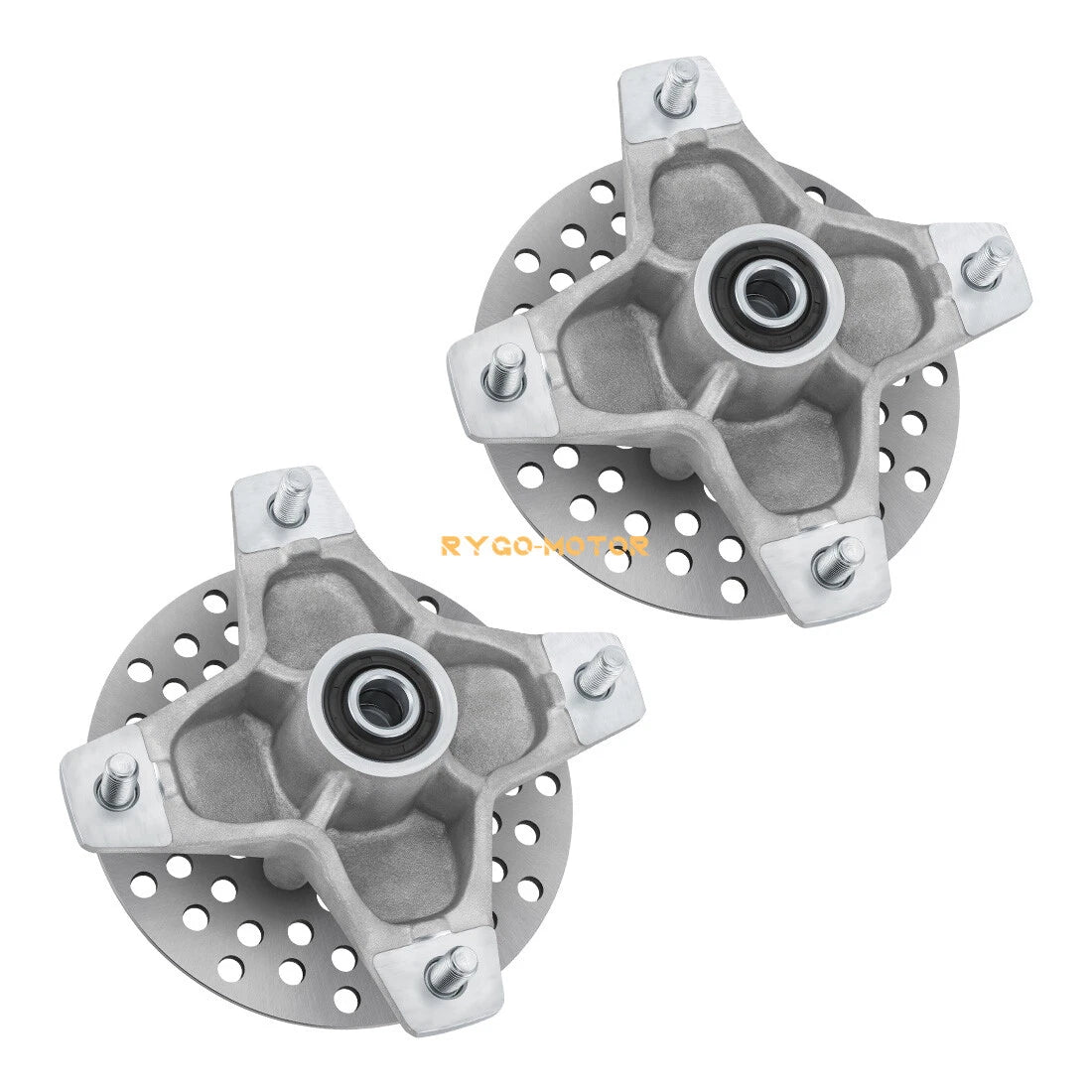 2 Front Wheel Hub & Rotor Kit for Yamaha Raptor 660R 700 700R (2001–2014)