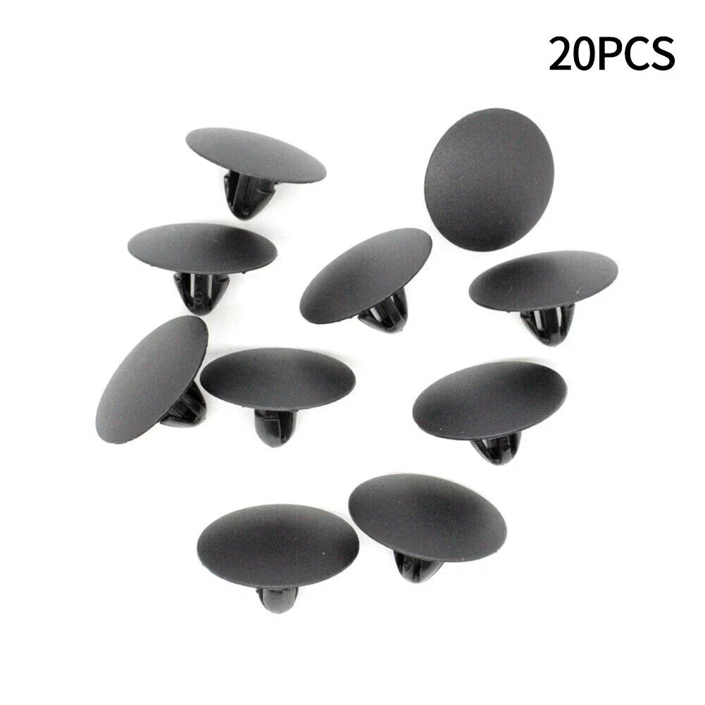 20 x Black Nylon Clips