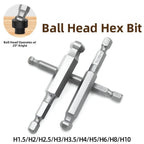 75mm Magnetic Ball Hex Screwdriver Bits Set for Tight Angle Drilling