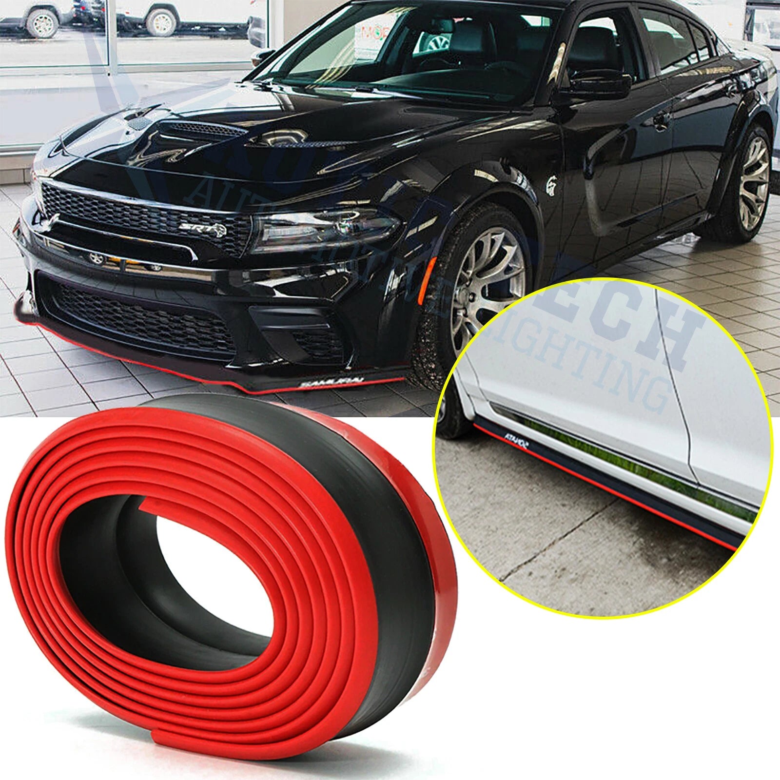 Front Bumper Lip Spoiler for Dodge Charger (2015–2023)