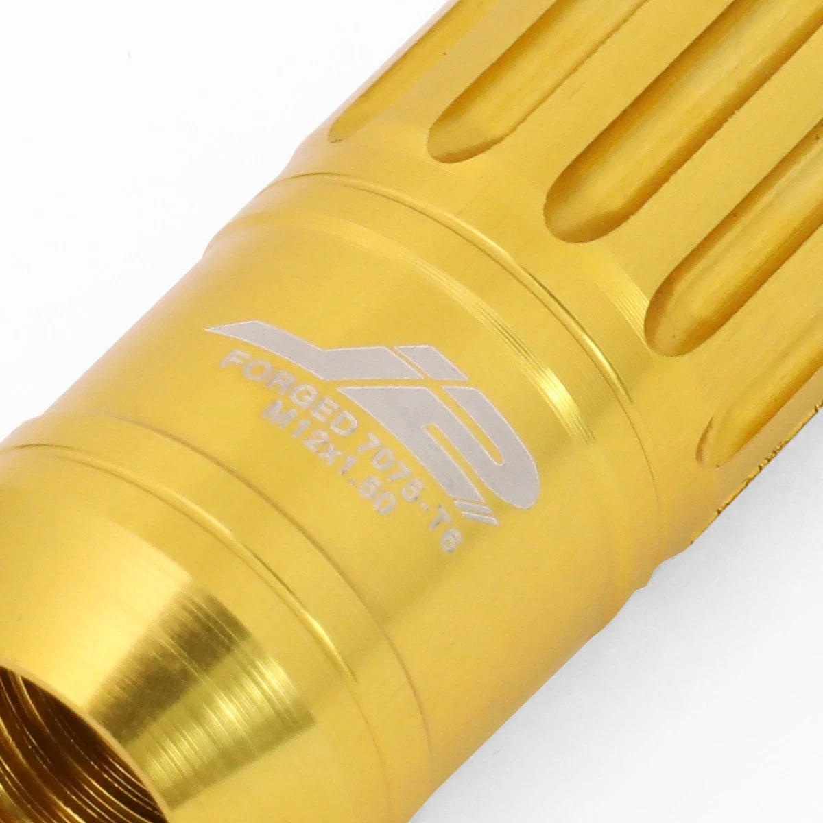 16 Pcs J2 7075 Forged Aluminum M12x1.5 Spiky Cap Lug Nut Set Gold