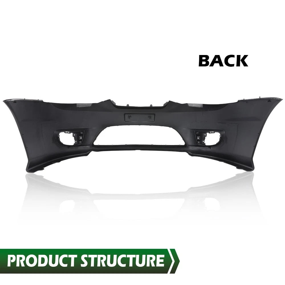Front Bumper Cover with Fog Light Holes for Hyundai Tiburon (2005–2006)