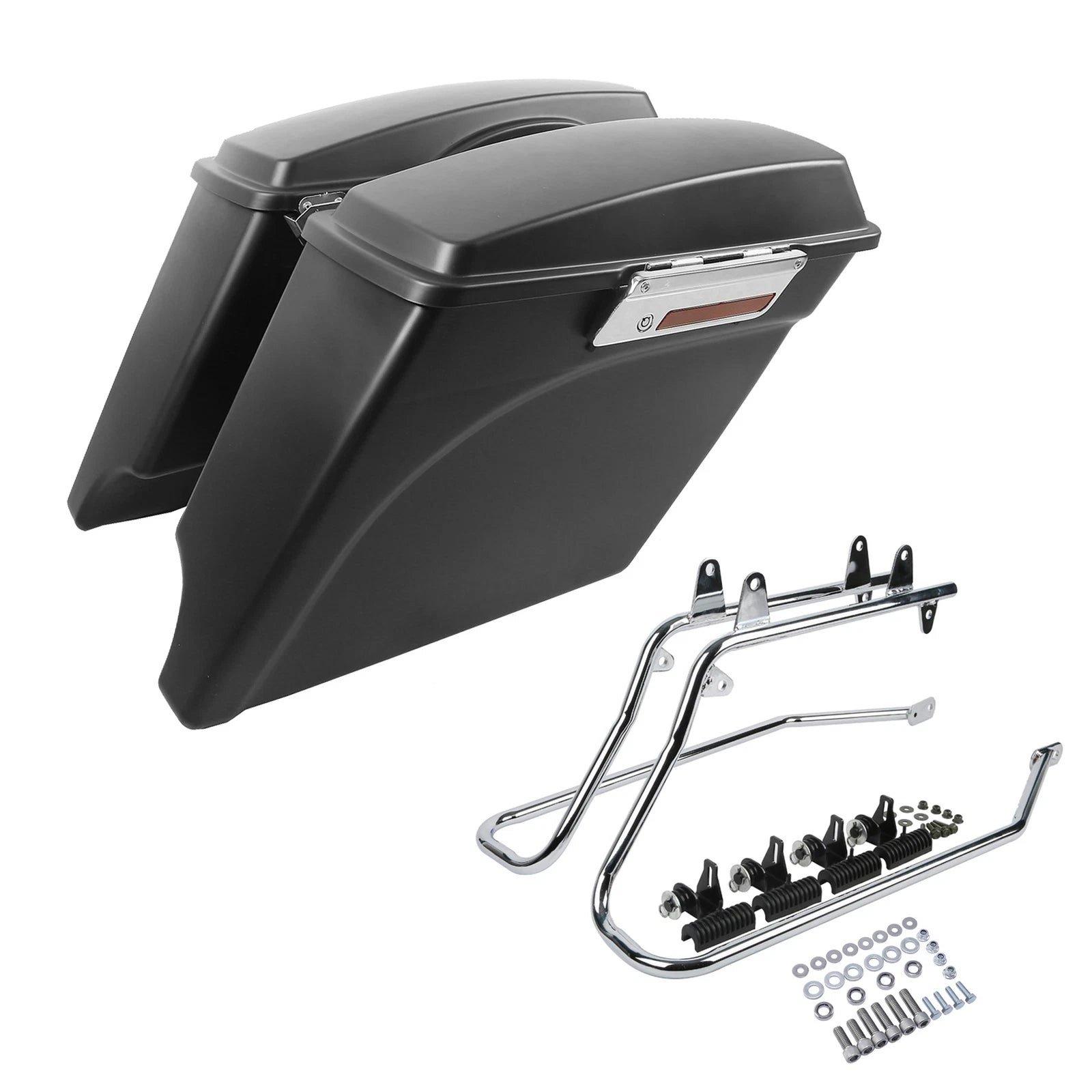 Matte Hard Saddlebags Conversion Bracket for Harley Softail Deluxe (1986–2017)