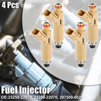 Set of 4 Fuel Injectors 23250-22070 for Toyota Corolla Matrix (2003–2006) 2ZZ-GE