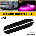 2X Rear Purple LED Bumper Side Marker Lamps for Ford Mustang (2015–2023) EXV