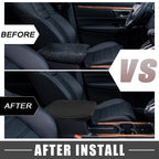 Car Center Console Armrest Cover Trim for Honda Accord (2008-2012) Black