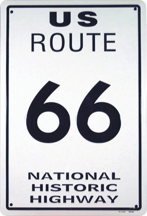 Historic Route 66 Speed Limit Sign for Parking (National Historic Highway)