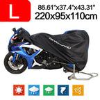 Motorcycle Cover for Kawasaki (220CM) Waterproof Outdoor Protector