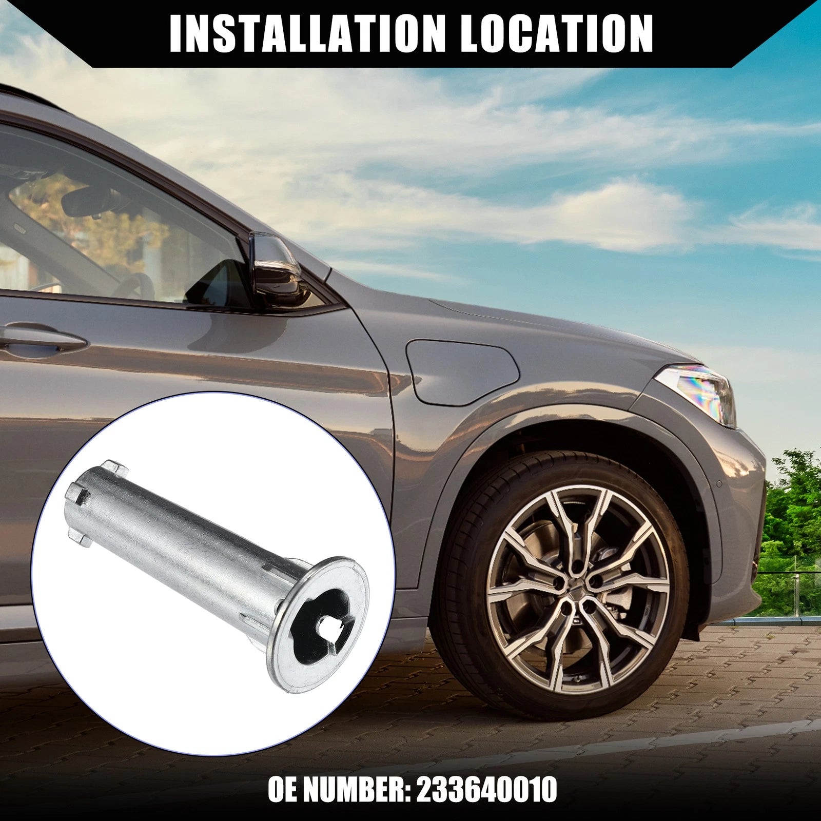 Exterior Mirror Hinge for BMW X1 E84, X3 F25 (2009–2017) - Silver Tone
