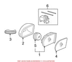 Right Door Mirror 2038106676 for Mercedes