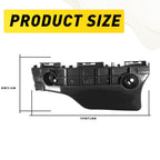 Set of 2 Bumper Retainers for Toyota Prius C (2012-2017) Front Outer Black