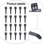 20 Pack Flashlight Pocket Clips for Pens (Rust Resistant Steel)