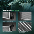 Radiator for Volkswagen Jetta Golf Rabbit (2005–2014)