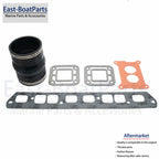 Exhaust Gasket w/ Bellow for Volvo Penta 3.0GS (Replaces 3850495, 3852741)