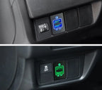 USB QC3.0 Charger for Honda CR-V Civic Accord (2017) - Blue/Green/Red