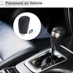 Gear Shift Knob Cover for Toyota Corolla (2009–2013) Black Blue Faux Leather