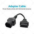 OBD2 Diagnostic Cable 17 Pin to 16 Pin for Mazda