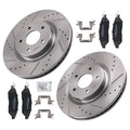 Front Brake Rotors & Pads Kit for Infiniti JX35 (2013), QX60 (2014–2020) D1649