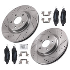 Front Brake Rotors & Pads Kit for Infiniti JX35 (2013), QX60 (2014–2020) D1649