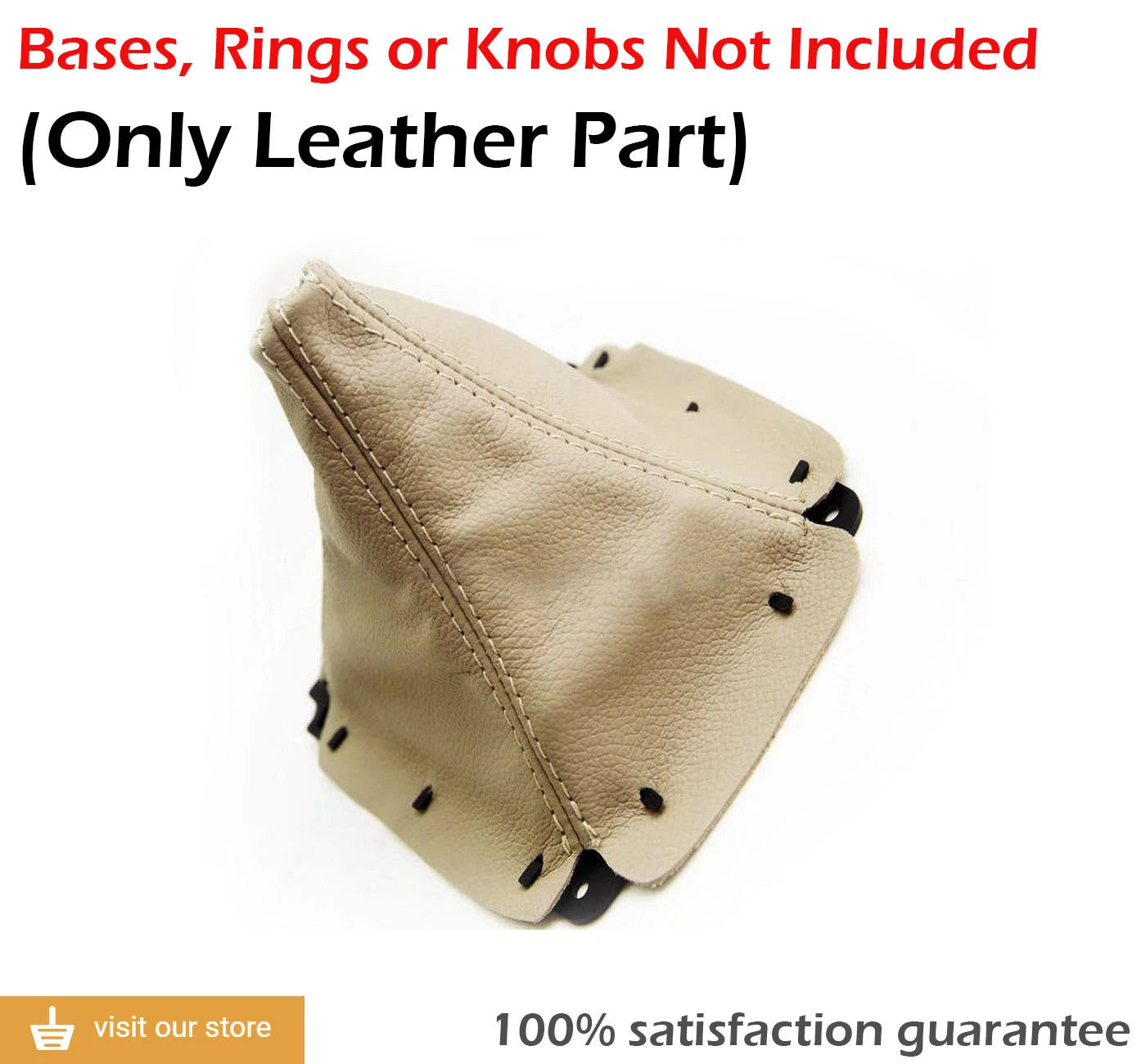 Manual Shift Boot Cover for Mazda Miata MX5 (1999–2005) Beige PVC Leather