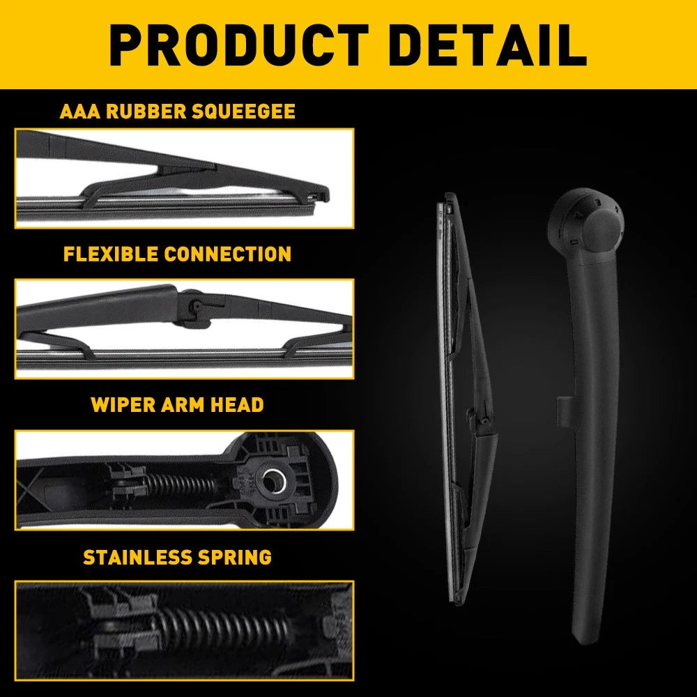 Rear Windshield Wiper Arm & Blade for Jeep Grand Cherokee (2005â2010)