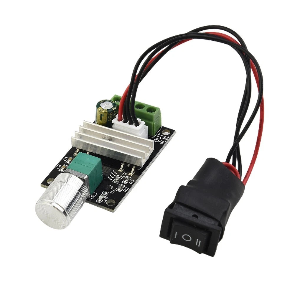 DC Motor Speed Controller for Efficient Metal Body (6-28V)